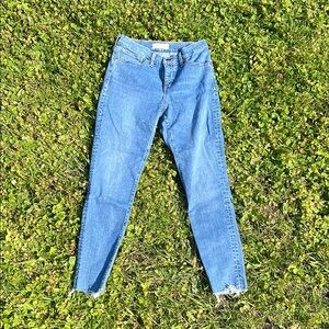 Madewell Blue Skinny Jeans High-Waisted